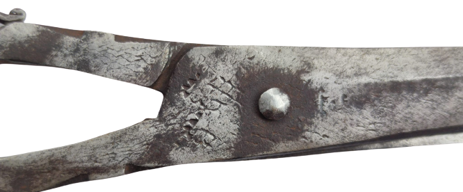 OSMANLI SICAK EL DÖGME DEMİR CELİK USTA İŞİ YAPIMI ÜZERİ İŞLEMELİ TERZİ EL MAKAS