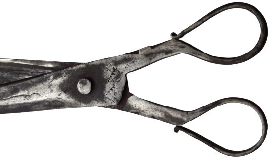 OSMANLI SICAK EL DÖGME DEMİR CELİK USTA İŞİ YAPIMI ÜZERİ İŞLEMELİ TERZİ EL MAKAS