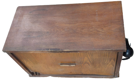 1940 TKS TELEKS SAYISAL MEKANİK CEVİRMELİ AHİZELİ AHŞAP KASA SANTRAL 20 TELEFONLUK GÖRÜŞME BAGLANMA KAPASİTELİ