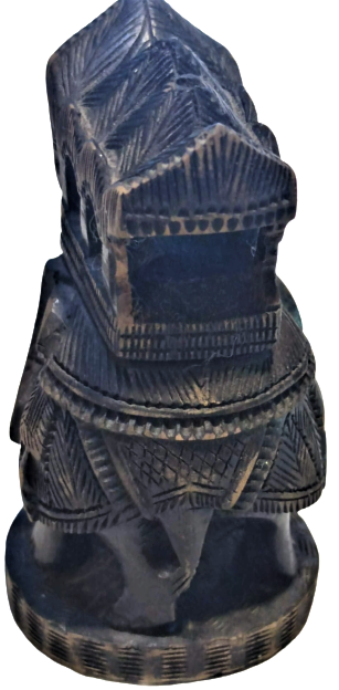 1950 TAPINAKLARA GİDERKEN DOLAŞIRKEN  VARLIKLI KİŞİLERİN KULLANDIGI TAHTIREVAN LI FİL  BİBLOSU TİK AGACINDAN EL OYMA