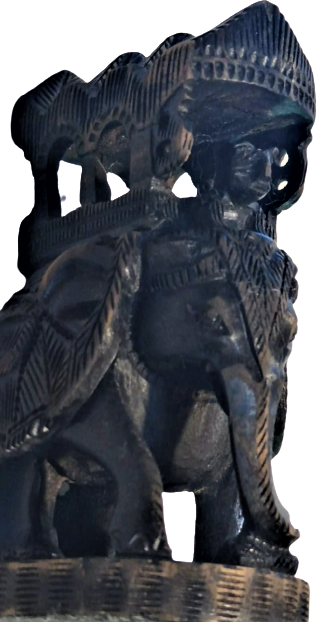 1950 TAPINAKLARA GİDERKEN DOLAŞIRKEN  VARLIKLI KİŞİLERİN KULLANDIGI TAHTIREVAN LI FİL  BİBLOSU TİK AGACINDAN EL OYMA