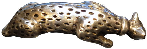 1970 JAGUAR GÜMÜŞ BİBLO YERDE YATAN ŞEKİLDE TASARLANMIŞ PANTER 