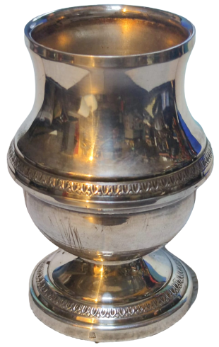 KAİDELİ SİLİNDİR BOGUMLU AVRUPA  MASA UZERİ KALEMLİK VEYA VAZO AYAK KISMI DAMGALI ORJİNAL ÜRÜN 