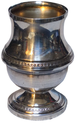 KAİDELİ SİLİNDİR BOGUMLU AVRUPA  MASA UZERİ KALEMLİK VEYA VAZO AYAK KISMI DAMGALI ORJİNAL ÜRÜN 