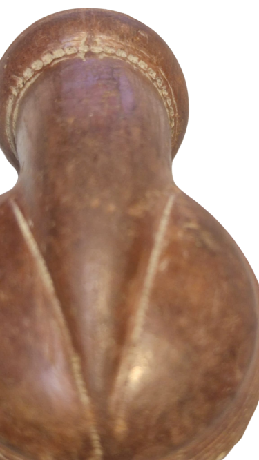 OSMANLI 19 YUZYIL TOPHANE LÜLE ÜZERİ DESENLİ İŞLEMELİ TÜTÜN İÇME TOPRAK EL YAPIM PİŞMİK KİLDEN YAPILMA 