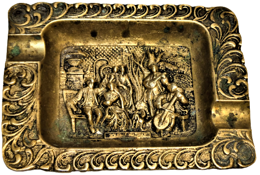 1950 PİRİNC KULLÜK ÜZERİ ROLYEFT KABARTMA CALGICILAR