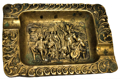 1950 PİRİNC KULLÜK ÜZERİ ROLYEFT KABARTMA CALGICILAR