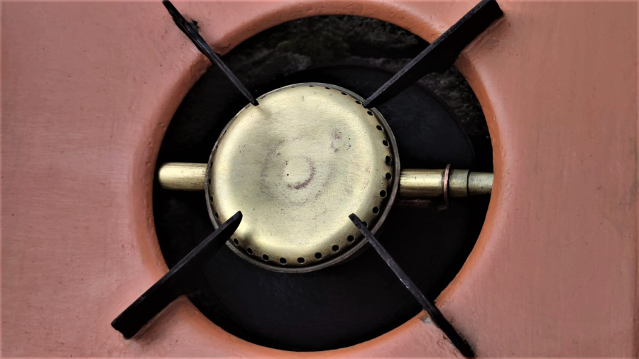 1950 GERMANY DİNA CLASSİC CAMP OİL GAZ OCAGI METAL GÖVDE SARI PİRİNC DEPO İSPİRTO OCAGI SORUNSUZ EKSİKSİZ KOLEKSİYON PARCASI