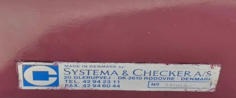 1925 SYSTEMA & CHECKER A Ş COPENHAGENT MEKTUP POSTA ZARF İŞARETLEME FİYATLANDIRMA PTT KOLLU MEKANİK MAKİNE