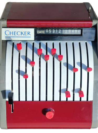 1925 SYSTEMA & CHECKER A Ş COPENHAGENT MEKTUP POSTA ZARF İŞARETLEME FİYATLANDIRMA PTT KOLLU MEKANİK MAKİNE