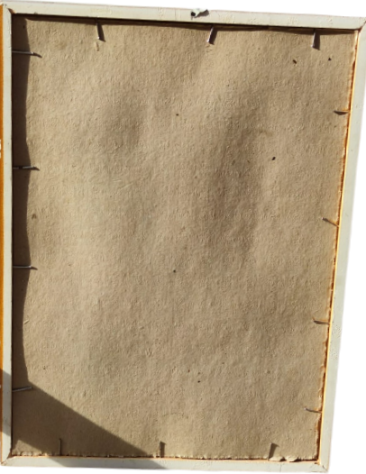 MISIR PAPİRÜS SANATINDAN EL YAPIMI KAĞIT EL CİZİM VE BOYAMA  AHŞAP MASİF ORJİNAL CERCEVESİNDE