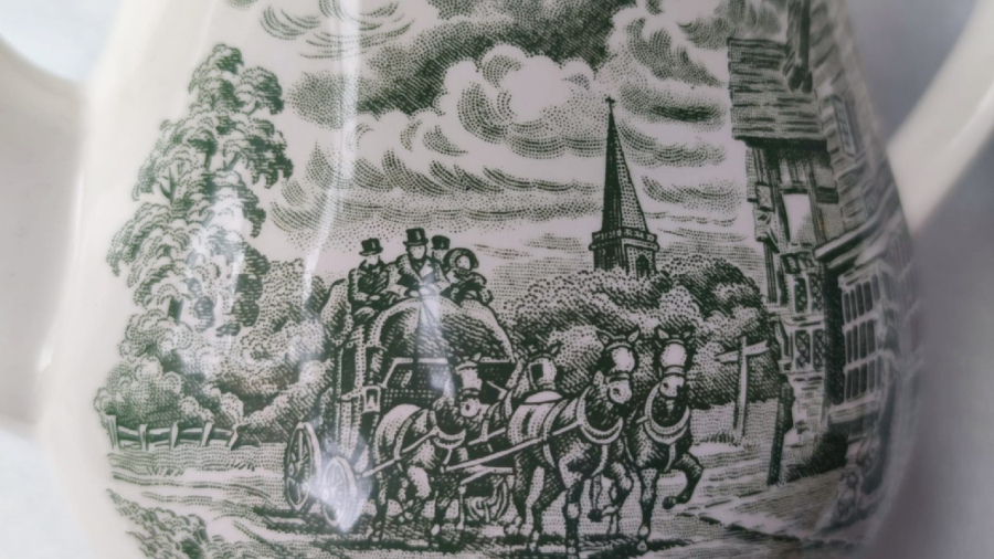 1960 ROYAL TUDOR WARE STAFFORDSHİRE ENGLAND PORSELEN KAPAKLI CAYDANLIK