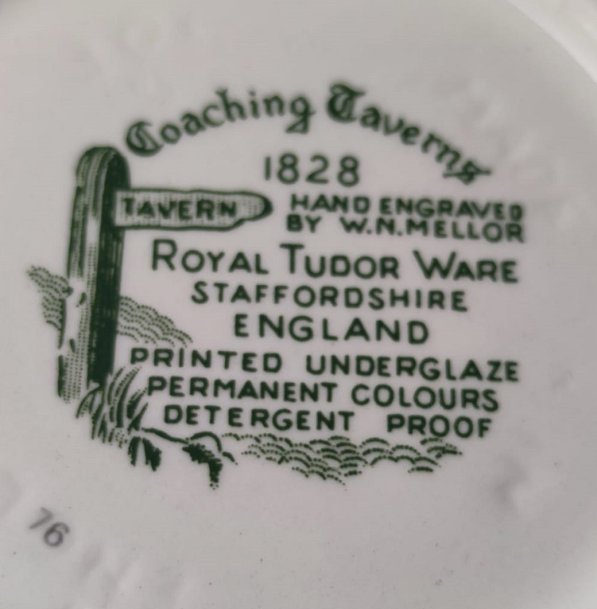 1960 ROYAL TUDOR WARE STAFFORDSHİRE ENGLAND PORSELEN KAPAKLI CAYDANLIK