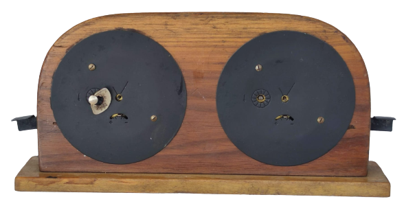 1960 SSCB SATRANC SKOR SAATİ AHŞAP ÜZERİNDE KURMALI CİFT MEKANIK SAAT OYUNCUNUN HER BİRİ İÇİN BİR SAAT 