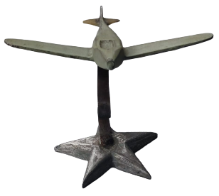 TURK HAVA KURUMU TURK KUŞU PLANOR TEK PERVANELİ KADEME METAL DÖKÜM MAKET ALT YILDIZ KAİDELİ UCAK 