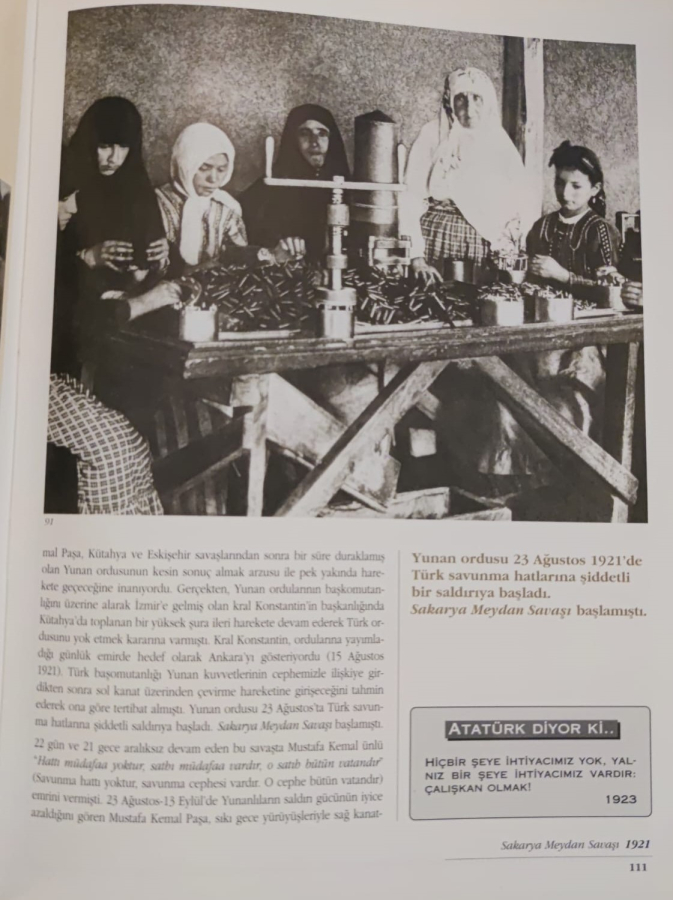 MUSTAFA KEMAL ATATURK NESA YAYINEVİ KAHVERENGİ ALTIN SICAK BASKILI  DERİ KAPAK 