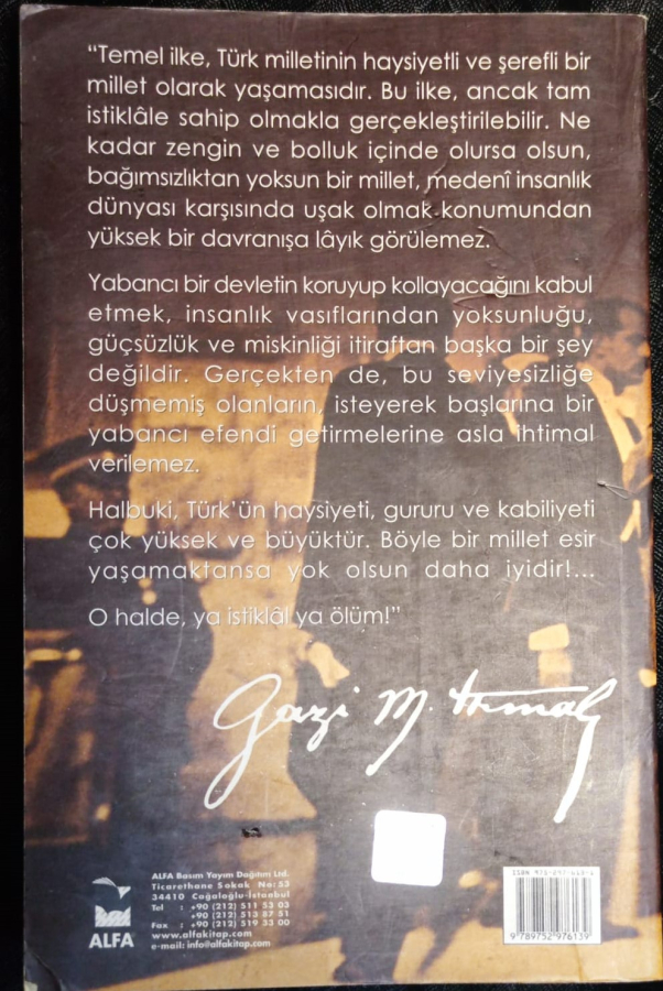 NUTUK GAZİ MUSTAFA KEMAL ALFA YAYINLARI ÖZEL 1-2. BASKI NİSAN 2005 