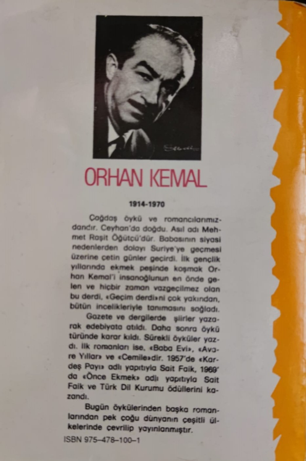 ORHAN KEMAL MÜFETTİŞLER MÜFETTİŞİ 6.BASKI TEKİN YAYINEVİ KARTON KAPAK 296 SAYFA 19.5X13,5 CM