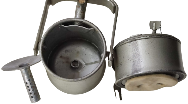 1950 MADENCİ KARPİT LAMBASI MADENDE KANCA KISMINDAN ASILARAK KULLANILAN ALMAN ÜRETİMİ