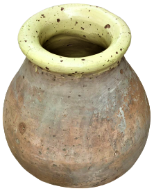 MARSİLYA  KUP İCERSİ  VE BOGAZ KISMI SARI SIRLI KÜP  BOYU 50 CM GÖBEK CAPI 45 CM CAPINDA SORUNSUZ KUP