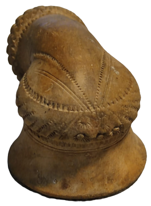 OSMANLI DAMGALI 19 YUZYIL KENARLAR İŞLEMELİ TOPHANE LÜLE TÜTÜN İÇME TOPRAK KİL İLE  EL YAPIM PİŞMİŞ FIRINLANMIŞ KİLDEN YAPILMA 