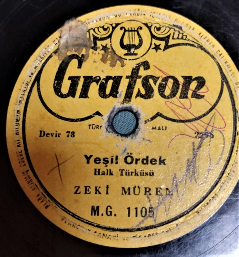 ZEKİ MÜREN 78 DEVİR TAŞ PLAK BAHCELERE GELDİ BAHAR - YEŞİL ÖRDEK GRAFSON PLAK ŞİRKETİ 