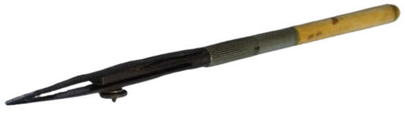 CİNİ MUREKKEP KALEMİ DALDIRMA HOKKA İLE KULLANILAN METAL UC VE  FİLDİŞİ SAPLI YAZI İNCELİK KALINLIK AYARLI DİVİT KALEM