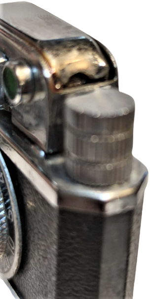 KKW PP 13449 MİNİ TRİPOT AYAKLI OBJEKTİFLİ FOTOĞRAF MAKİNESİ ŞEKLİNDE MEKANİK TAŞLI GAZLI CAKMAK LİGHTER JAPAN 1948