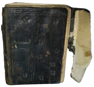 OSMANLI EL YAZMA ELAMI ŞERİF KAHVERENGİ ÜZERİ İŞLEMELİ DERİ CİLT KAPAKLI  İÇERSİ EL CİZİM DUALARLA ANLATIM