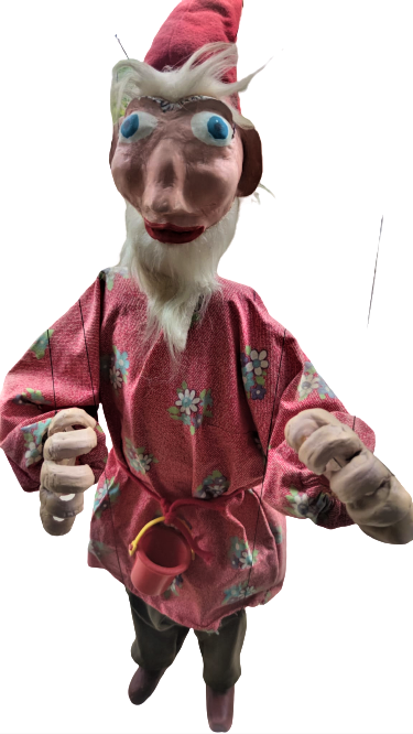 KEMAL SUNALIN OYNADIGI SÜT KARDEŞLER FİLMİNDE KULLANILAN GÜL YABANİ KUKLASI ELLE OYNATILAN EL YAPIM 1 METRE BOYUNDA 