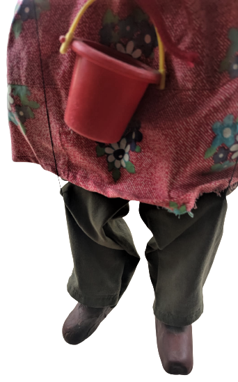 KEMAL SUNALIN OYNADIGI SÜT KARDEŞLER FİLMİNDE KULLANILAN GÜL YABANİ KUKLASI ELLE OYNATILAN EL YAPIM 1 METRE BOYUNDA 