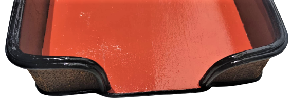 OSMANLI AHŞAP KENARLAR HASIR SUMEN DOSYA EVRAK KUTUSU ARKASINDA SEF KATİP  APTULLAH EFENDİ YAZMAKTADIR