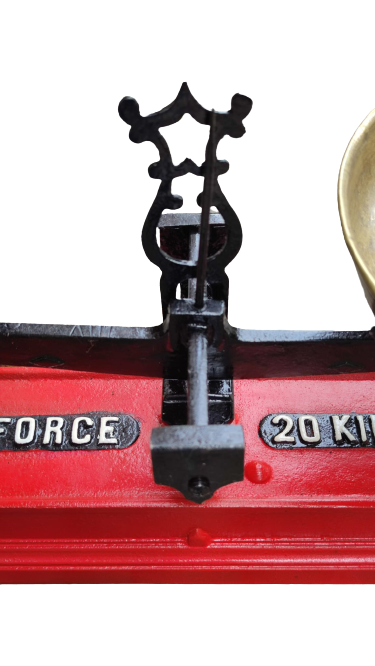1940 FRANCE FORCE 20 KİLOC SCALES DÖKÜM PİRİNC KEFELİ MEKANİK SORUNSUZ HASSAS CALIŞAN OTURAK  TERAZİ TÜTÜN TUCCAR TERAZİSİ
