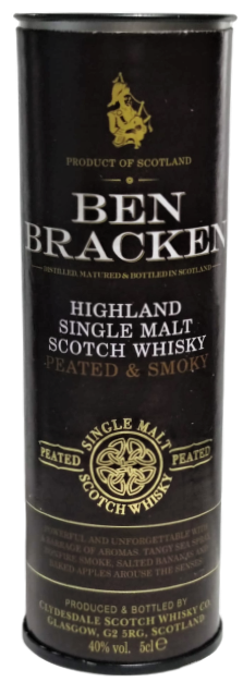 BEN BRACKEN HIGHLAND SINGLE MALT SCOTCH WHISKY KOLEKSİYON  ACILMAMIŞ KAPAKLI ŞİŞE KUTUSUNDA MİNYATUR İCKİ