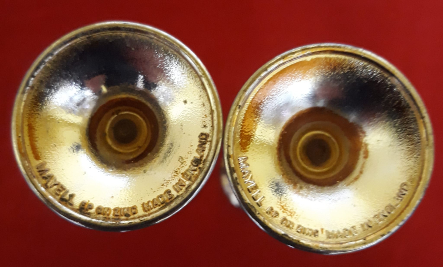 İNGİLİZ DAMGALI ZİNC ŞAMDAN 2 ADET BOY 14 CM