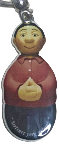 ERGO ISVİCRE  SIRTINIZ YERE GELMEZ HACIYATMAZ FORMUNDA ANAHTARLIK