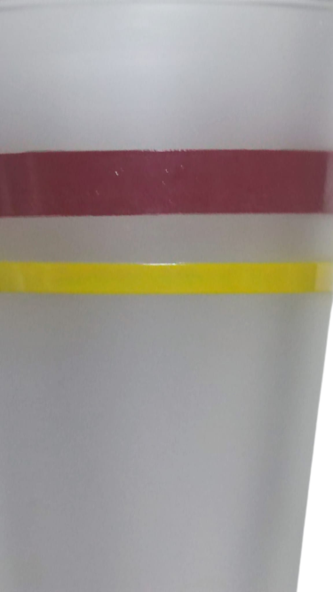 GALATASARAY KIRMIZI SARI ŞERİTLİ AYAKLI KOKTEYL BARDAGI