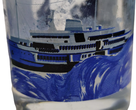 2 ADET İSTAN BULUE VODKA BARDAGI CAM ÜZERİ İSTANBUL BOGAZI KABARTMA OLARAK  BOGAZDAN İSTANBUL