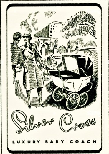 1920 SİLVER CROSS LUXURY BABY COACH MADE IN ENGLAND BORDO RENK METAL EKSİKSİZ  BEBEK COCUK ARABASI 