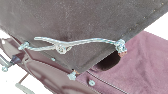 1920 SİLVER CROSS LUXURY BABY COACH MADE IN ENGLAND BORDO RENK METAL EKSİKSİZ  BEBEK COCUK ARABASI 