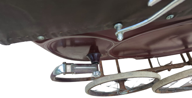 1920 SİLVER CROSS LUXURY BABY COACH MADE IN ENGLAND BORDO RENK METAL EKSİKSİZ  BEBEK COCUK ARABASI 