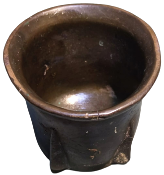 OSMANLI  SELCUKLU DÖNEMİ  BEŞ DİLİMLİ BRONZ HAVAN ORJINAL  NADİR BİR ÜRÜNDÜR