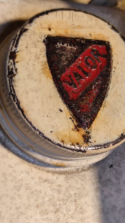 1950 VALOR PARAFFİN OİL GALON METAL KAPAKLI TAŞIMA KULPLU 1 GALON KAPASİTELİ METAL HAVA EMZİKLİ KULPLU TAŞINABİLİR  BİDON