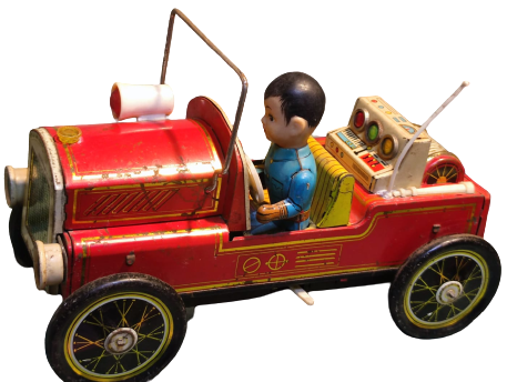 CARE ME 699 HİSTORIC FİRE DEPARTMENT CHIEF TOYS İTFAİYE ŞEFİ ARACI TENEKE PİLLİ OYUNCAK