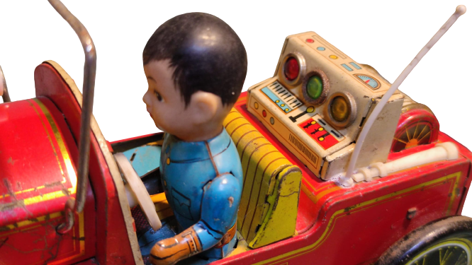 CARE ME 699 HİSTORIC FİRE DEPARTMENT CHIEF TOYS İTFAİYE ŞEFİ ARACI TENEKE PİLLİ OYUNCAK