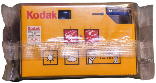KODAK FUN CLASSIC KUTUSUNDA TEK KULLANIMLIK İÇERSİNDE FİLMİ BULUNAN FOTOGRAF MAKİNESİ CEK AT MODEL