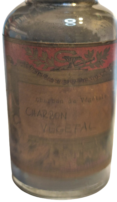 OSMANLI ETİKETLİ CHARBON VEGETAL ECZACI EL YAPIM İLACLARIN KONULDUGU CAM KAPAKLI İLAC KABİ İÇERSİ DOLU