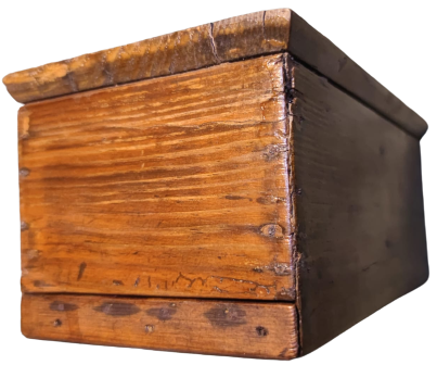 OSMANLI KAHVEDAN KAHVECİ İŞİ  ŞEKER AHŞAP SÜRGÜ KAPIK ÇİFT GÖZLÜ KAHVE ŞEKER  MUHAFAZA SAKLAMA KUTUSU