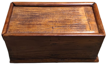 OSMANLI KAHVEDAN KAHVECİ İŞİ  ŞEKER AHŞAP SÜRGÜ KAPIK ÇİFT GÖZLÜ KAHVE ŞEKER  MUHAFAZA SAKLAMA KUTUSU