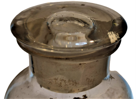 OSMANLI LATİNCE ETİKETLİ ECZACI EL YAPIM İLACLARIN KONULDUGU CAM KAPAKLI İLAC KABİ İÇERSİ DOLUDUR